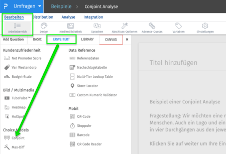 Conjoint Analyse erstellen und durchführen - QuestionPro