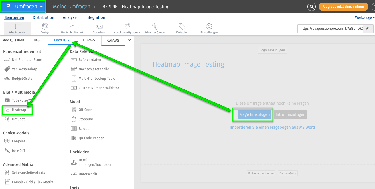 Heatmap Image Testing - Bildtest durchführen